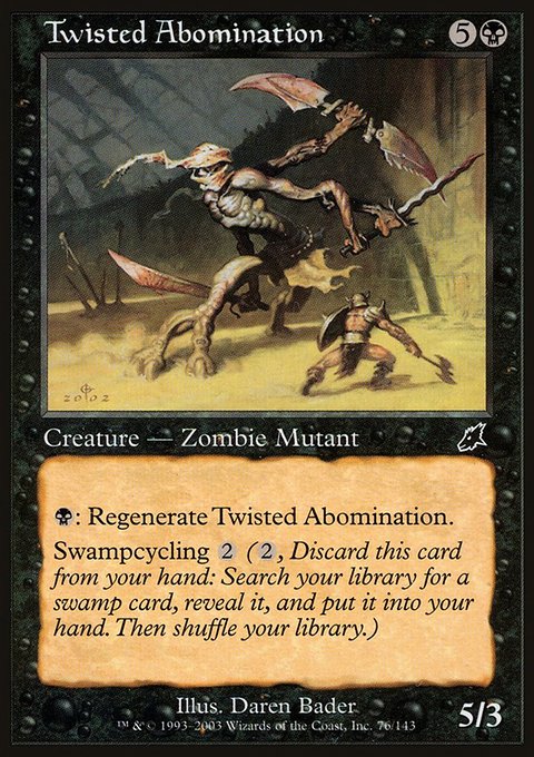 Twisted Abomination, Scourge #76, Magic: The Gathering card