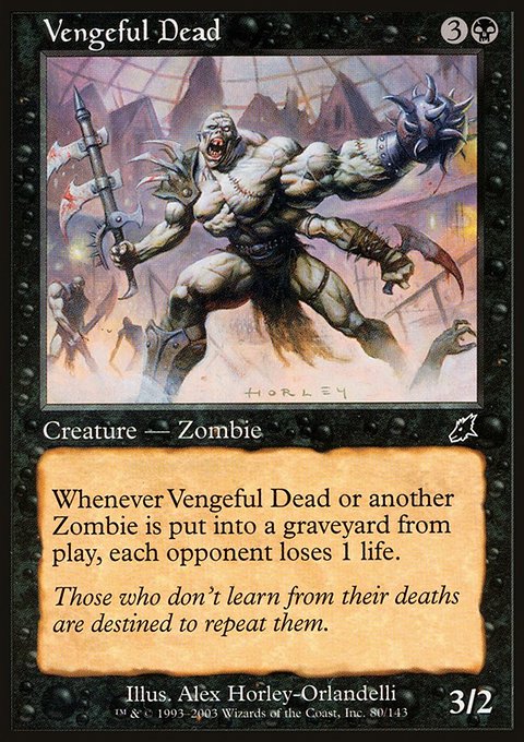 Vengeful Dead, Scourge #80, Magic: The Gathering card