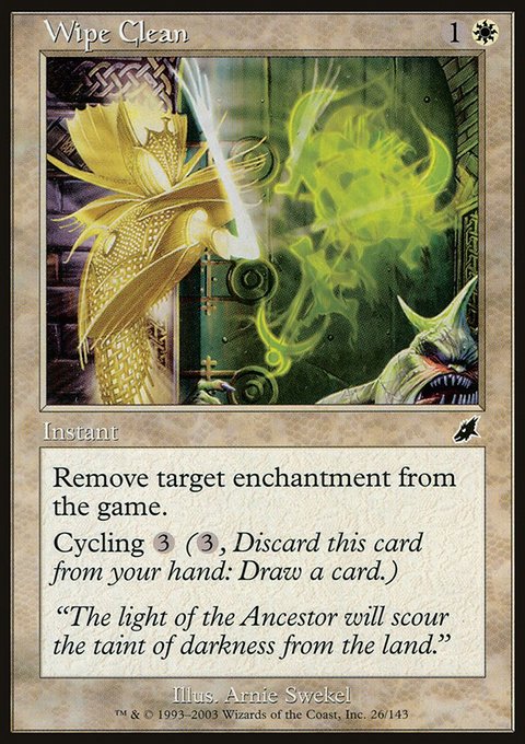 Wipe Clean, Scourge #26, Magic: The Gathering card