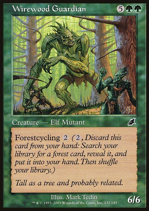 Wirewood Guardian, Scourge #132, Magic: The Gathering card