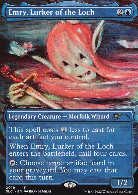 Emry, Lurker of the Loch, Secret Lair Countdown #2019, Magic: The Gathering card