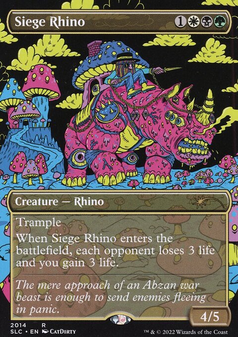 Siege Rhino, Secret Lair Countdown #2014, Magic: The Gathering card