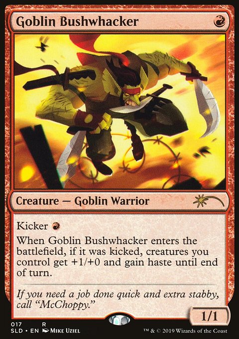 Goblin Bushwhacker, Secret Lair Drop #17, Magic: The Gathering card