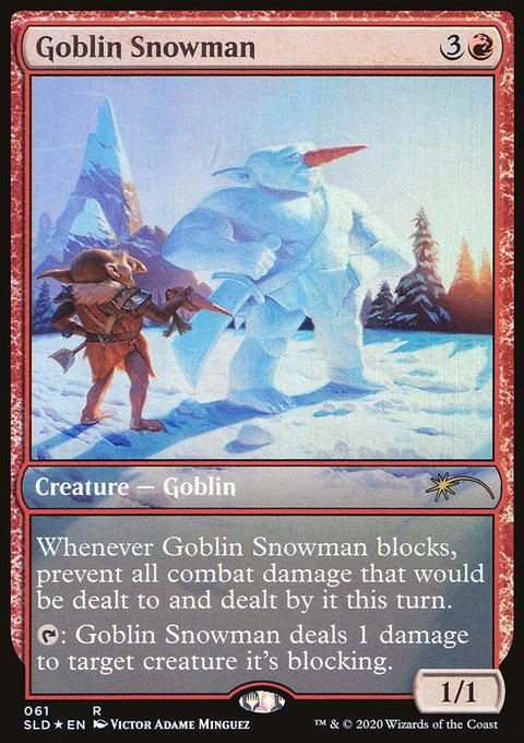 Goblin Snowman, Secret Lair Drop #61, Magic: The Gathering card
