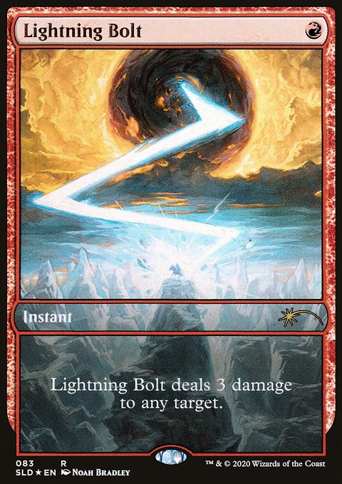 Lightning Bolt, Secret Lair Drop #83, Magic: The Gathering card