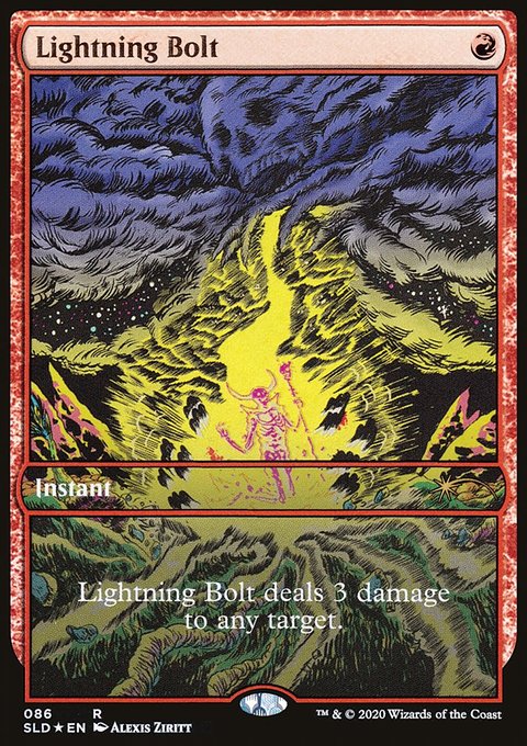 Lightning Bolt, Secret Lair Drop #86, Magic: The Gathering card