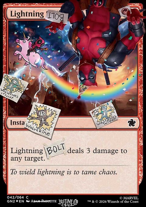 Lightning Bolt, Secret Lair Drop #IFIYW-7, Magic: The Gathering card