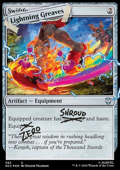 Lightning Greaves, Secret Lair Drop #IFIYW-9, Magic: The Gathering card