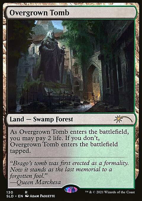Overgrown Tomb, Secret Lair Drop #130, Magic: The Gathering card