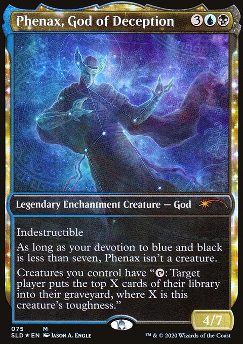 Phenax, God of Deception, Secret Lair Drop #75, Magic: The Gathering card