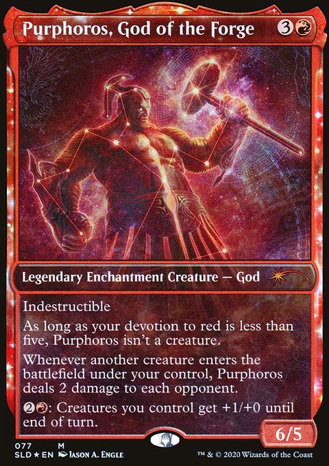 Purphoros, God of the Forge, Secret Lair Drop #77, Magic: The Gathering card