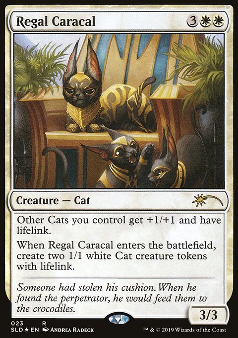 Regal Caracal, Secret Lair Drop #23, Magic: The Gathering card