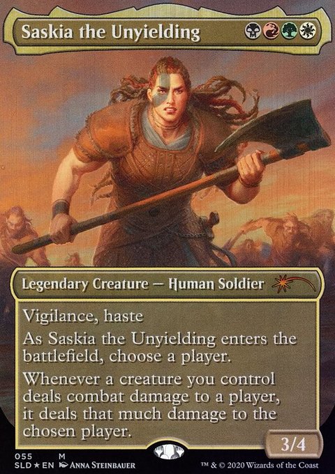 Saskia the Unyielding, Secret Lair Drop #55, Magic: The Gathering card