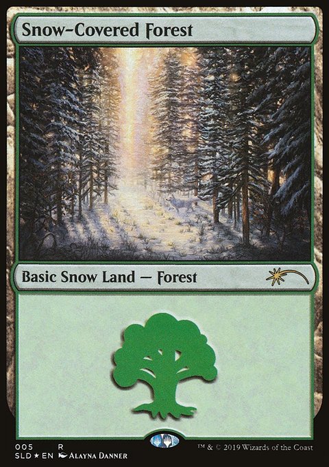 Snow-Covered Forest, Secret Lair Drop #5, Magic: The Gathering card