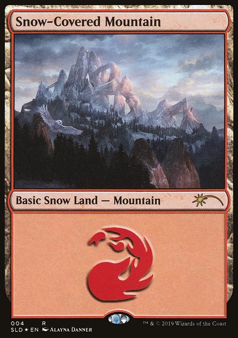 Snow-Covered Mountain, Secret Lair Drop #4, Magic: The Gathering card