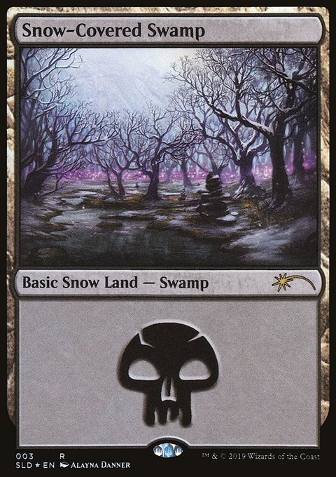 Snow-Covered Swamp, Secret Lair Drop #3, Magic: The Gathering card