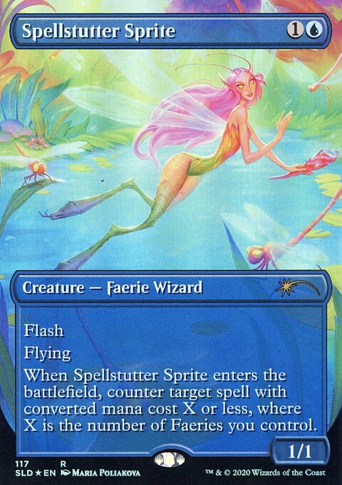 Spellstutter Sprite, Secret Lair Drop #117, Magic: The Gathering card