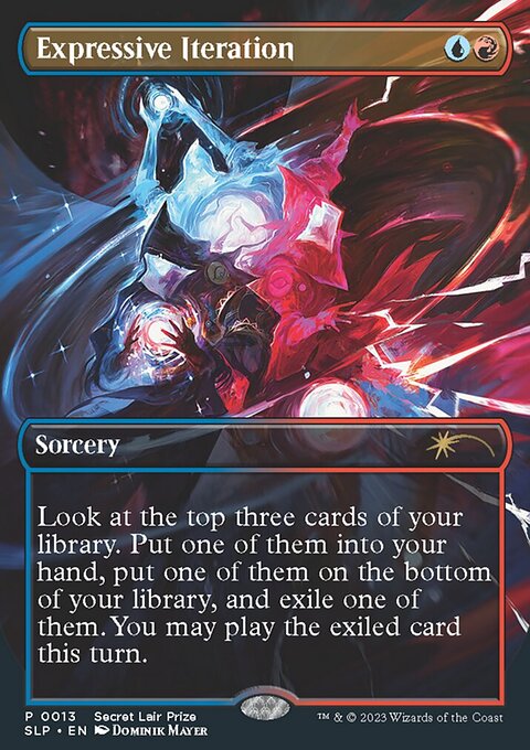 Expressive Iteration, Secret Lair Promo #13, Magic: The Gathering card