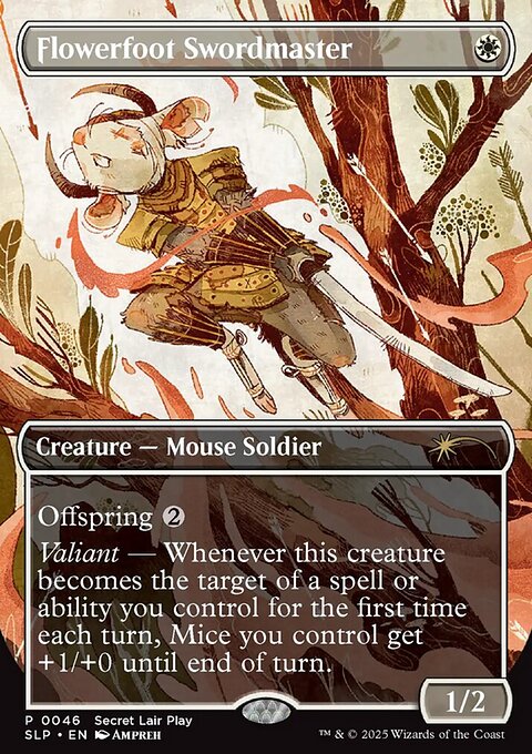 Flowerfoot Swordmaster, Secret Lair Promo #46, Magic: The Gathering card