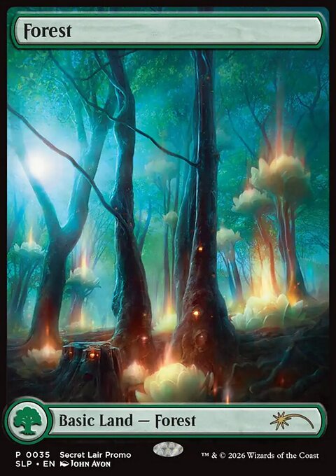 Forest, Secret Lair Promo #35, Magic: The Gathering card