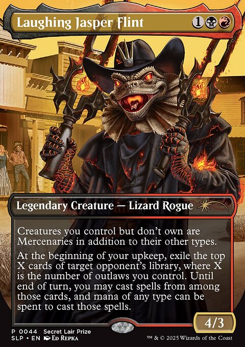Laughing Jasper Flint, Secret Lair Promo #44, Magic: The Gathering card