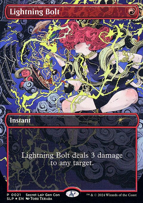 Lightning Bolt, Secret Lair Promo #21, Magic: The Gathering card