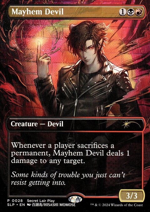 Mayhem Devil, Secret Lair Promo #28, Magic: The Gathering card
