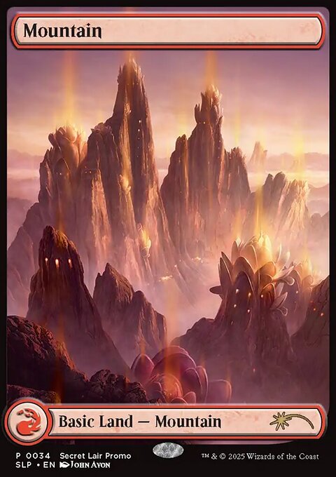 Mountain, Secret Lair Promo #34, Magic: The Gathering card