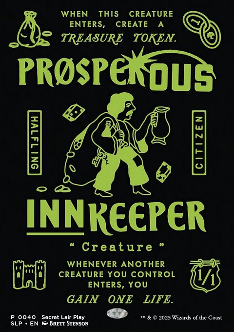 Prosperous Innkeeper, Secret Lair Promo #40, Magic: The Gathering card