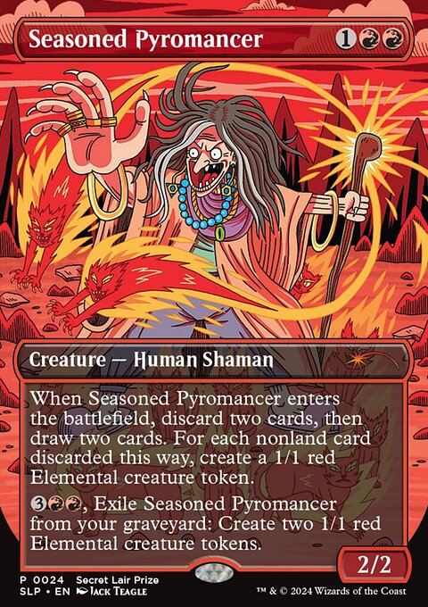 Seasoned Pyromancer, Secret Lair Promo #24, Magic: The Gathering card
