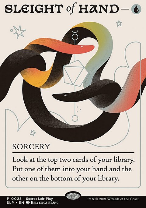 Sleight of Hand, Secret Lair Promo #25, Magic: The Gathering card
