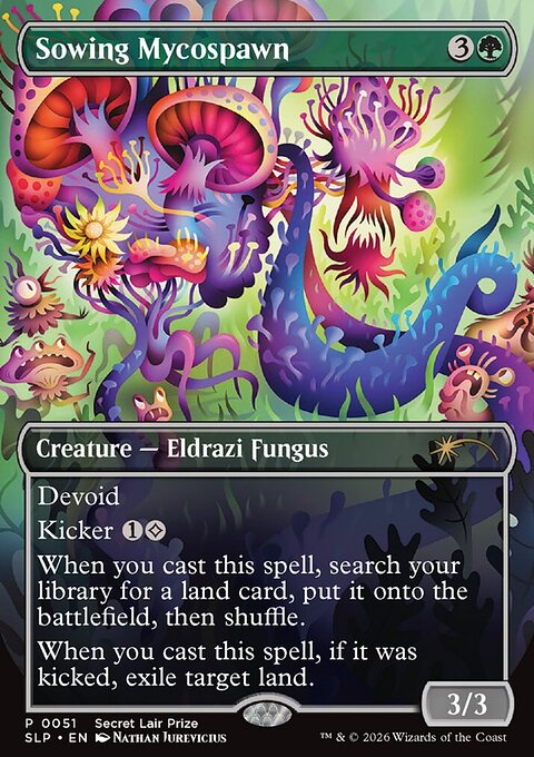Sowing Mycospawn, Secret Lair Promo #51, Magic: The Gathering card