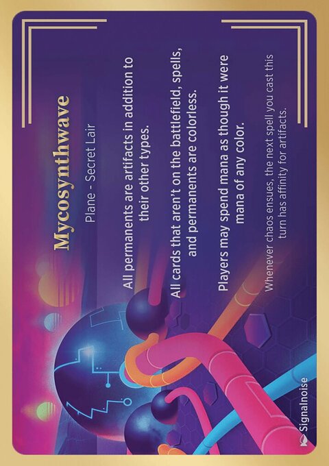 Mycosynthwave, Secret Lair Showcase Planes #8, Magic: The Gathering card