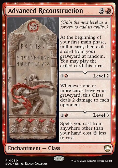 Advanced Reconstruction, Secrets of Strixhaven Commander #30, Magic: The Gathering card