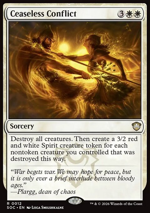 Ceaseless Conflict, Secrets of Strixhaven Commander #12, Magic: The Gathering card