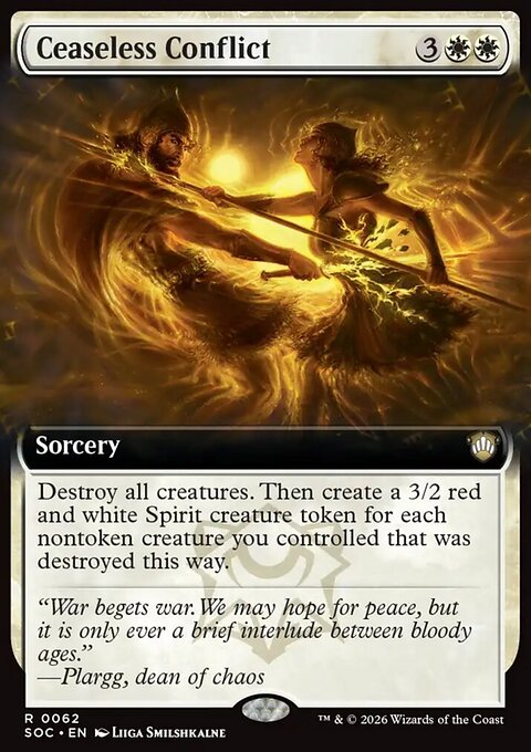 Ceaseless Conflict, Secrets of Strixhaven Commander #62, Magic: The Gathering card