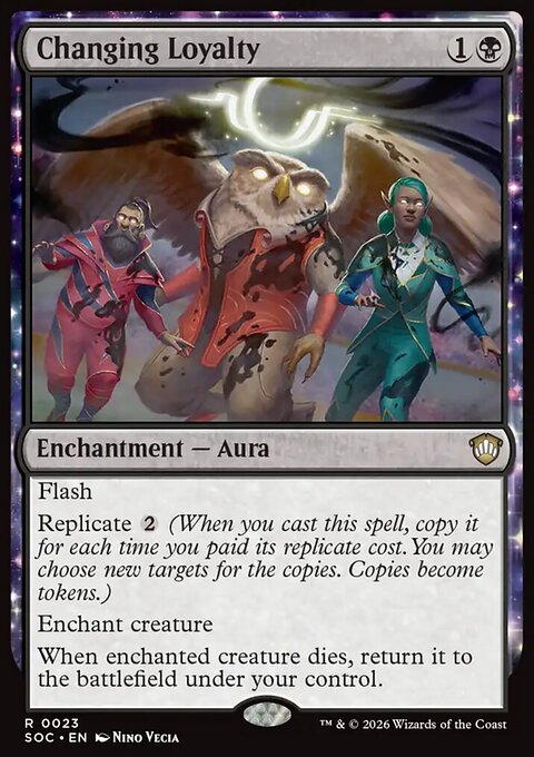 Changing Loyalty, Secrets of Strixhaven Commander #23, Magic: The Gathering card