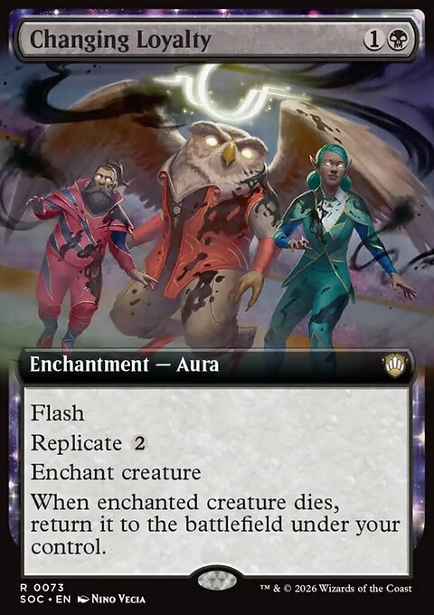 Changing Loyalty, Secrets of Strixhaven Commander #73, Magic: The Gathering card