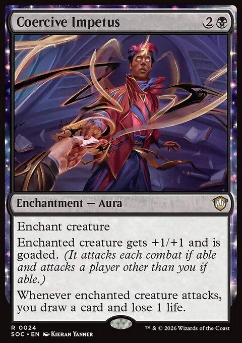 Coercive Impetus, Secrets of Strixhaven Commander #24, Magic: The Gathering card
