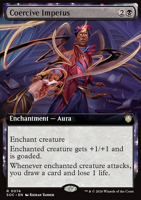 Coercive Impetus, Secrets of Strixhaven Commander #74, Magic: The Gathering card