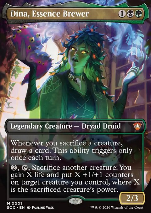 Dina, Essence Brewer, Secrets of Strixhaven Commander #1, Magic: The Gathering card