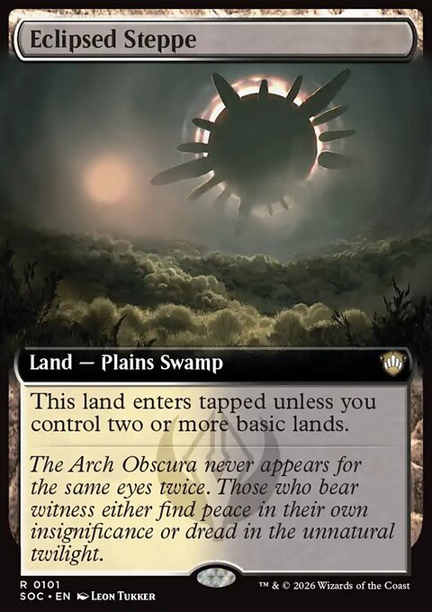 Eclipsed Steppe, Secrets of Strixhaven Commander #101, Magic: The Gathering card