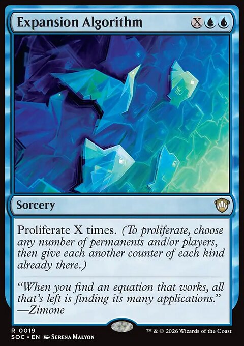 Expansion Algorithm, Secrets of Strixhaven Commander #19, Magic: The Gathering card