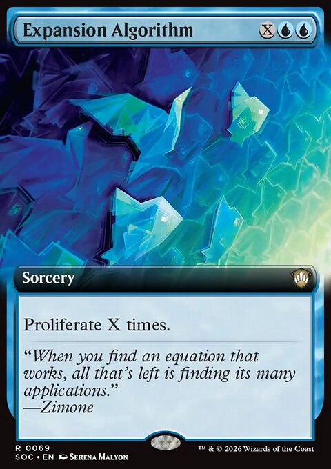 Expansion Algorithm, Secrets of Strixhaven Commander #69, Magic: The Gathering card