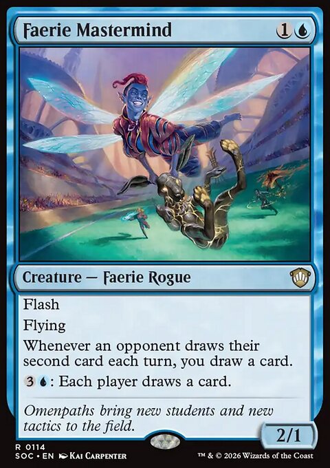 Faerie Mastermind, Secrets of Strixhaven Commander #114, Magic: The Gathering card