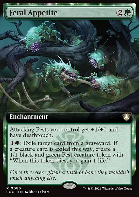 Feral Appetite, Secrets of Strixhaven Commander #86, Magic: The Gathering card