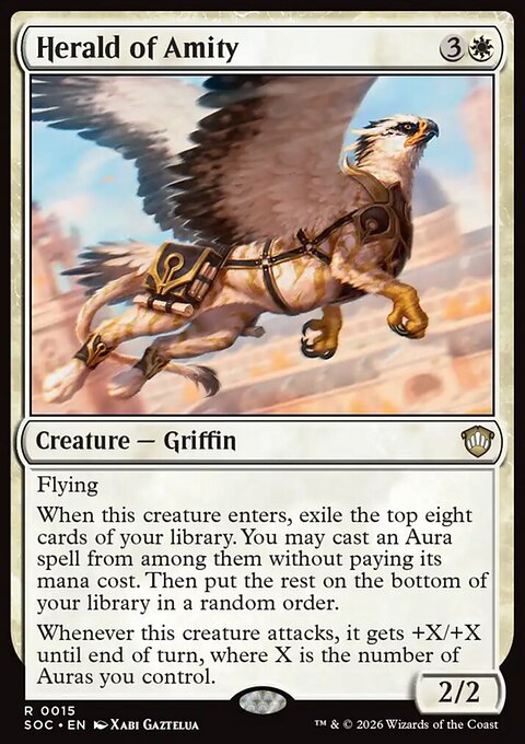Herald of Amity, Secrets of Strixhaven Commander #15, Magic: The Gathering card