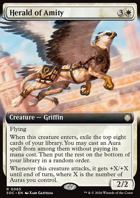 Herald of Amity, Secrets of Strixhaven Commander #65, Magic: The Gathering card