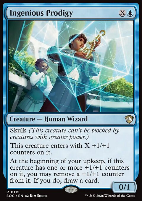 Ingenious Prodigy, Secrets of Strixhaven Commander #115, Magic: The Gathering card