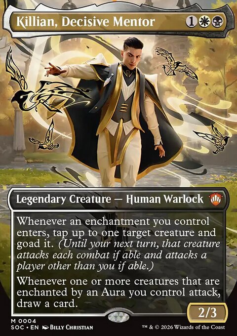 Killian, Decisive Mentor, Secrets of Strixhaven Commander #4, Magic: The Gathering card